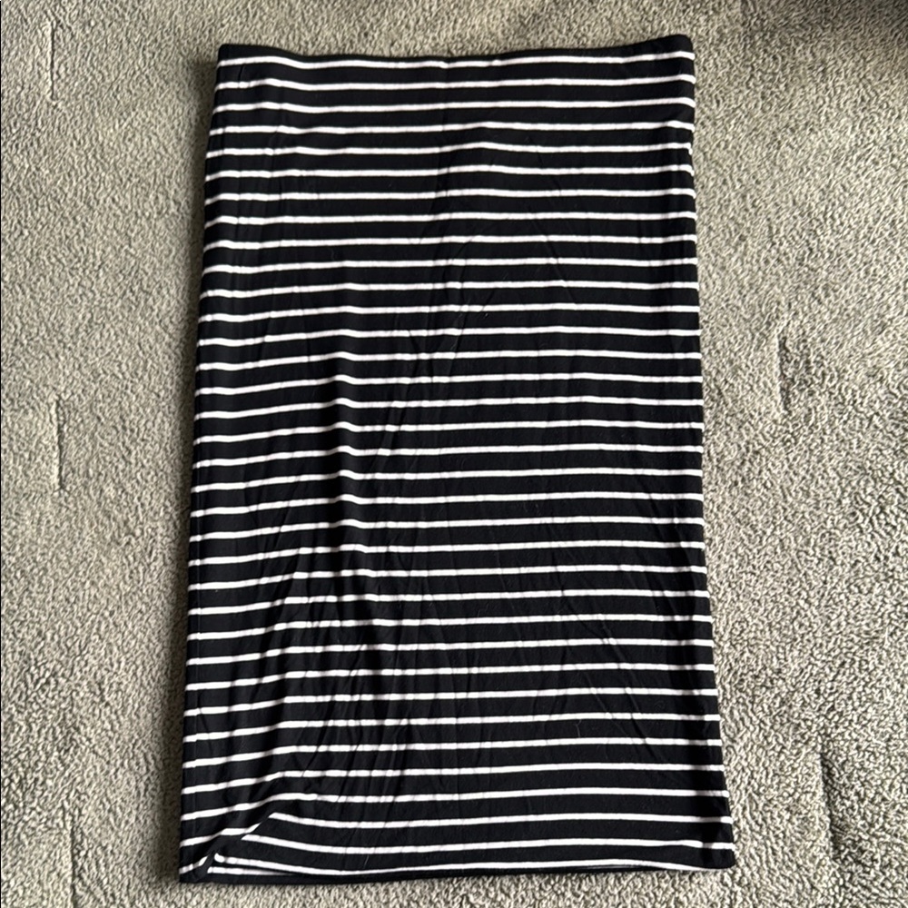 LOFT - striped pencil Skirt